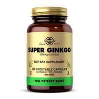 Thumbnail for Solgar Super Ginkgo, 120 Vegetable Capsules - Full Potency (FP) - Antioxidant & Nervous System Support - Brain Health - Non-GMO, Vegan, Gluten Free, Dairy Free, Kosher - 120 Servings