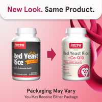 Thumbnail for Jarrow Formulas Red Yeast Rice 1200 mg & CoQ10 100 mg Per Serving - 120 Veggie Caps, 60 Servings - Herbal Heart Health Dietary Supplement - Supports Cardiovascular & Cellular Health - Vegan