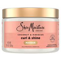 Thumbnail for SheaMoisture Hair Mask Coconut & Hibiscus for Dry Curls Hair Mask with Shea Butter 11.5 oz
