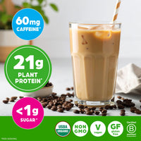 Thumbnail for Orgain Organic Vegan Protein Powder, Iced Coffee - 21g Plant Protein, 60mg of Caffeine, Low Net Carb, No Lactose Ingredients, No Added Sugar, Non-GMO, For Shakes & Smoothies, 2.03 lb