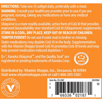 Thumbnail for The Vitamin Shoppe Ubiquinol CoQ-10 100mg Beneficial for Those (120 Softgels)