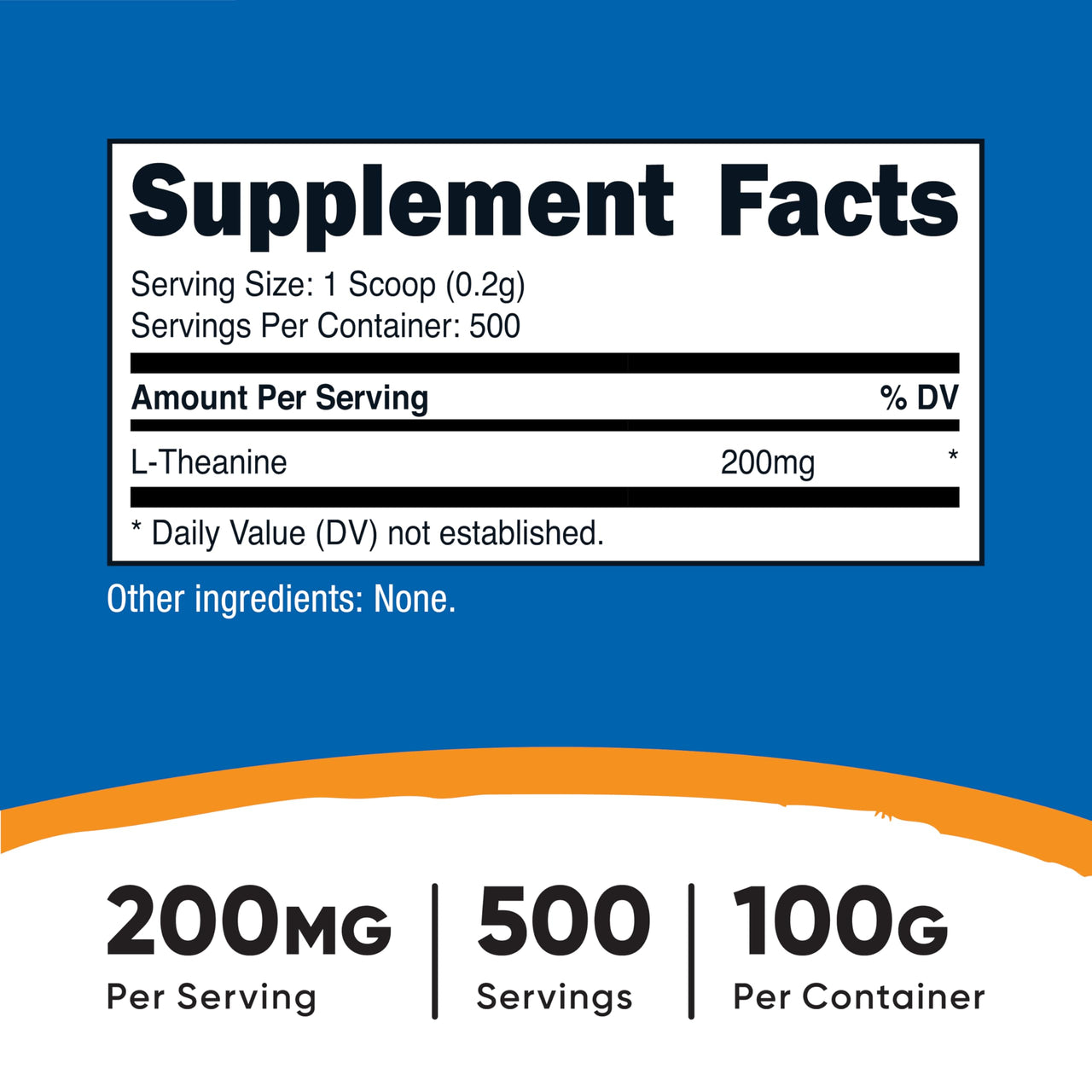 Nutricost L-Theanine Powder 100 Grams - Gluten Free & Non-GMO