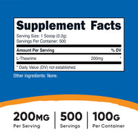 Thumbnail for Nutricost L-Theanine Powder 100 Grams - Gluten Free & Non-GMO