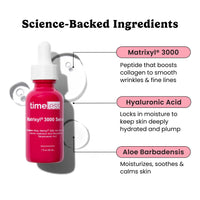 Thumbnail for Timeless Skin Care Matrixyl 3000 Serum - Personal Care Face Serum Supports Hydration - with Hyaluronic Acid - Fragrance-Free - for Skin Care - 1 oz