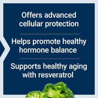 Thumbnail for Life Extension Cruciferous Vegetable Extract & Resveratrol, Broccoli, Cabbage, resveratrol, Supports Cellular Protection, Gluten-Free, Non-GMO, Vegetarian, 60 Capsules
