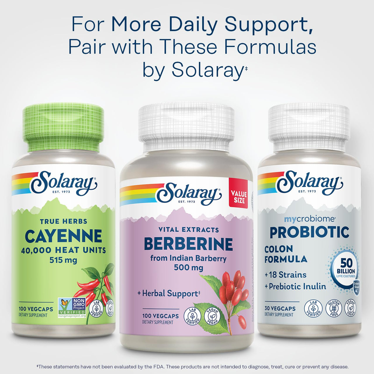 Solaray Cayenne 40,000 Heat Units - Cayenne Pepper Capsule Supplement for Women & Men, 515 mg per Capsule, Capsaicin Supplements, Health and Wellness Support - 100 Ct Veg Caps