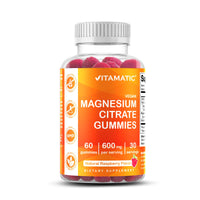 Thumbnail for Vitamatic Magnesium Gummies 600mg per Serving – 60 Vegan Count for Relaxation, Muscle, Bone, and Energy Support