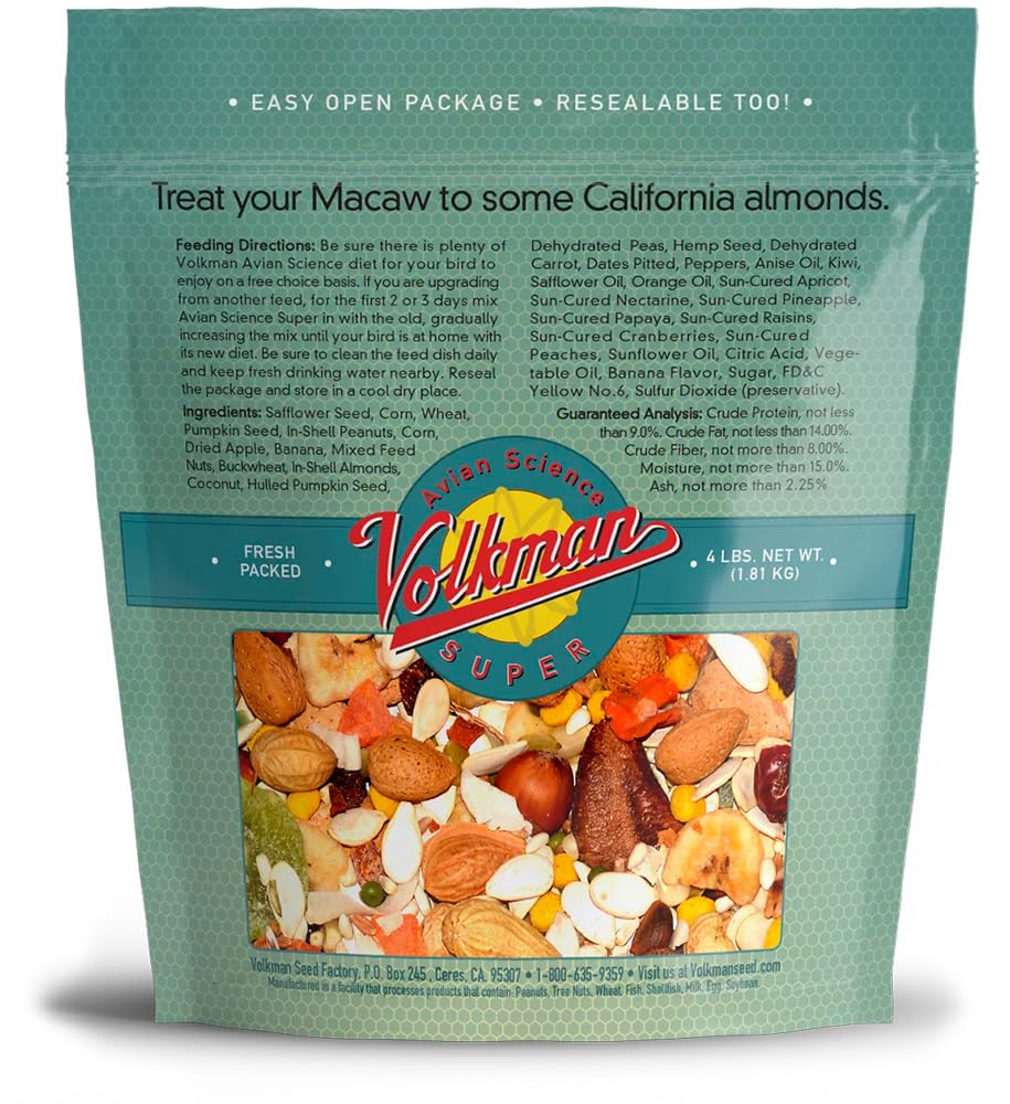 Volkman Seed Avian Science Super Macaw 4lb