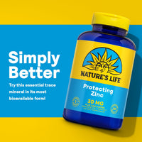 Thumbnail for Nature's Life Zinc Picolinate 30mg Plus 2mg of Copper - Chelated Zinc Supplement for Immune, Cardiovascular, Skin, Cellular Function, and Muscle Support - 60-Day Guarantee - 250 Servings, 250 Capsules