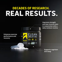 Thumbnail for Ascent Clean Creatine Monohydrate Powder - 5G Per Serving, Creapure Supplement - Unflavored, 45 Servings