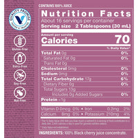 Thumbnail for The Vitamin Shoppe Black Cherry Concentrate, 100% Juice Concentrate, Natural Foods Superfood That Supports Urinary Tract (16 Fluid Ounces Liquid)