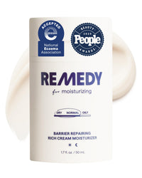 Thumbnail for Remedy for Rich Moisture | Barrier Repairing Rich Cream Moisturizer for Normal to Dry Skin | Quadruple Ceramide Complex, Peptides, Squalane, Glycerin | By Dermatologist Dr. Shah, 1.7 fl. oz