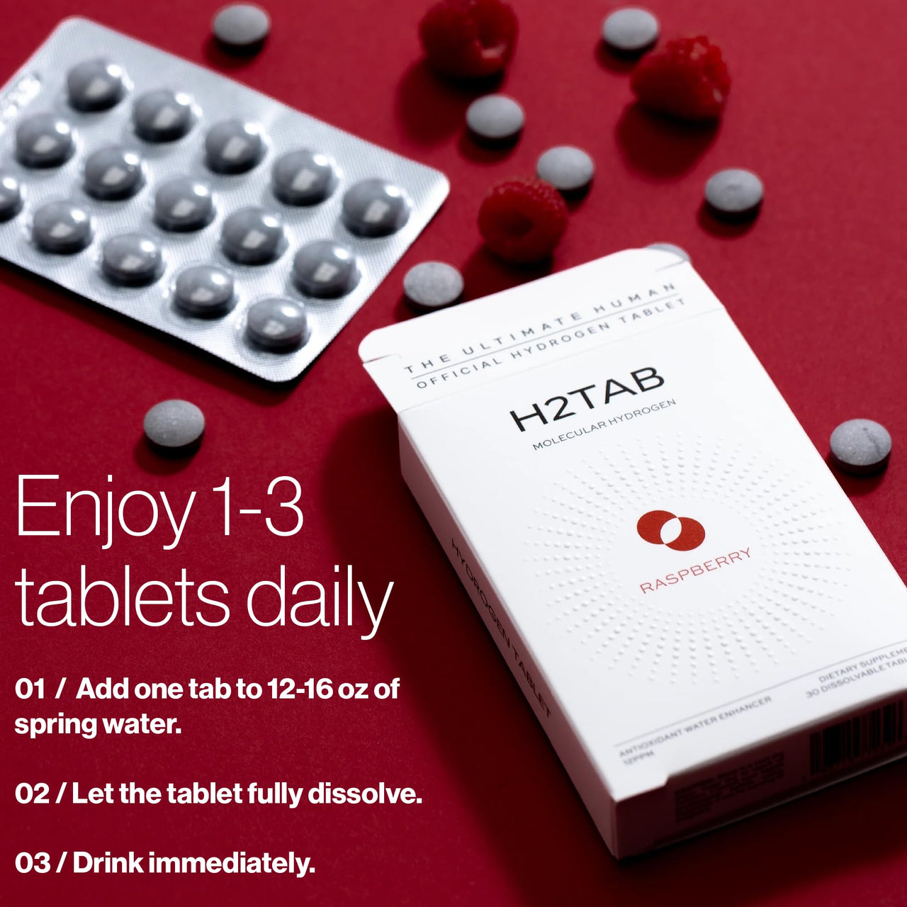 Buy Molecular H2TAB Hydrogen Water Tablets with Magnesium -12 PPM ...