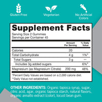 Thumbnail for Qunol Magnesium Gummies for Adults, 200mg Elemental Magnesium (from 1,750mg Magnesium Citrate), High Absorption Magnesium Supplement, Supports Nerve, Bone and Muscle Health, Vegetarian, 90 CountQunol Magnesium Gummies for Adults, 200mg Elemental Magnesium