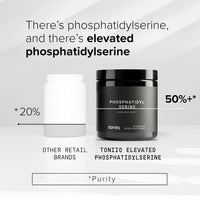 Thumbnail for Toniiq Phosphatidylserine - 400mg Formula - World’s First 50% Purity - Highest Purity in The US - Soy Free Phosphatidylserine Supplement - 90 Veggie Capsules