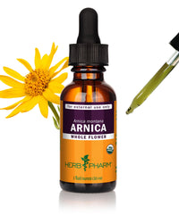 Thumbnail for Herb Pharm Certified Organic Arnica Liquid Extract for Minor Pain Support, 1 Fl Oz