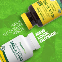 Thumbnail for NaturesPlus Mega B-100 Complex - 90 Sustained Release Vegetarian Tablets - Energy & Brain Booster - Gluten Free - 90 Servings