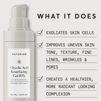 Thumbnail for Naturium Glycolic Acid Resurfacing Gel 10%, AHA Exfoliating Gel with Natural Fruit Acids, 3.0 oz