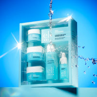 Thumbnail for e.l.f. SKIN Holy Hydration! Hydrated Ever After Skincare Mini Kit, Cleanser, Makeup Remover, Moisturiser & Eye Cream For Hydrating Skin, Airplane-Friendly Sizes