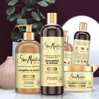 Thumbnail for SheaMoisture Jamaican Black Castor Oil Strengthen & Restore Hair Repair Shampoo, Conditioner + Leave-In Conditioner