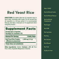 Thumbnail for Nature's Bounty Red Yeast Rice, Herbal Supplement, 600mg, 250 Capsules