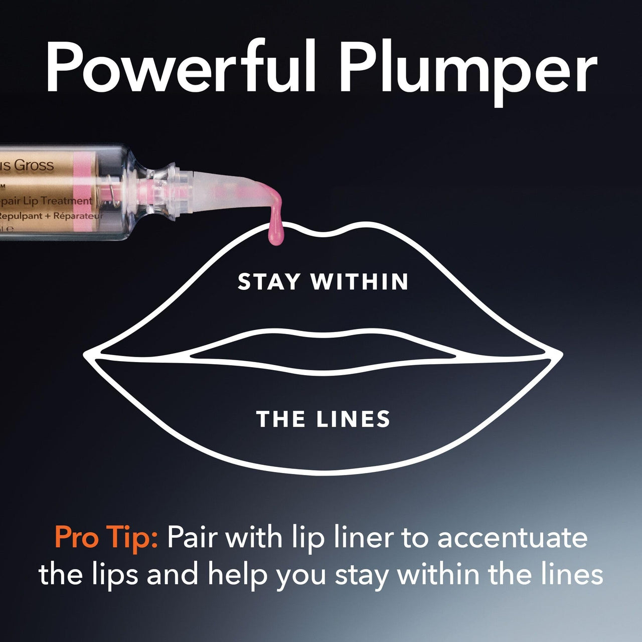 Dr Dennis Gross DermInfusions Plump + Repair Tinted Lip Treatment, Clear - Visibly Plumps & Defines Lips with Hyaluronic Acid & Peptides - Repairs Moisture Barrier - 10 mL