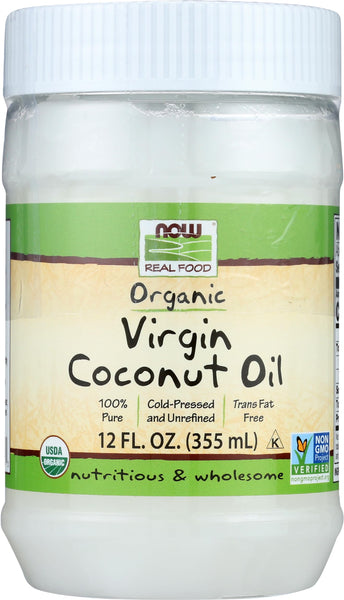NOW Foods Organic Virgin Coconut Oil, 12 oz