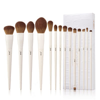 Thumbnail for Jessup Makeup Brushes 14Pcs Makeup Brush Set Premium Synthetic Powder Foundation Contour Blush Concealer Eye Shadow Blending Liner Make Up Brush Kit Light Grey T329