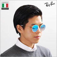 Thumbnail for Ray-Ban RB3647N ROUND DOUBLE BRIDGE Round Shaped Non-Polarized Sunglasses for Men & Women – Includes Official RAYBAN Eyewear Kit – Ideal Formal & Casual Wear Sunglasses – Blue Flash Lens