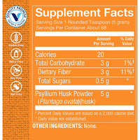 Thumbnail for Psyllium Husks Powder – Fiber Supplement That Supports Regularity & Healthy Cholesterol, Easy Mixing Powder – 68 Servings, 1-3 Times Daily (12 Ounces Powder) by The Vitamin Shoppe