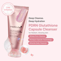Thumbnail for medicube Facial Cleanser PDRN Pink Glutathione Capsule Foam Cleanser | Daily Face Wash for Pore Care, Uneven Skin Tone, Texture | Hydrating & Nourishing Deep Cleansing | Korean Skincare, 4.23 oz