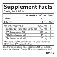 Thumbnail for Omega-3, 700 mg Omega-3s, EPA, DHA, DPA, Budget Friendly, Wild Caught, Sustainably Sourced, 60 Soft Gels