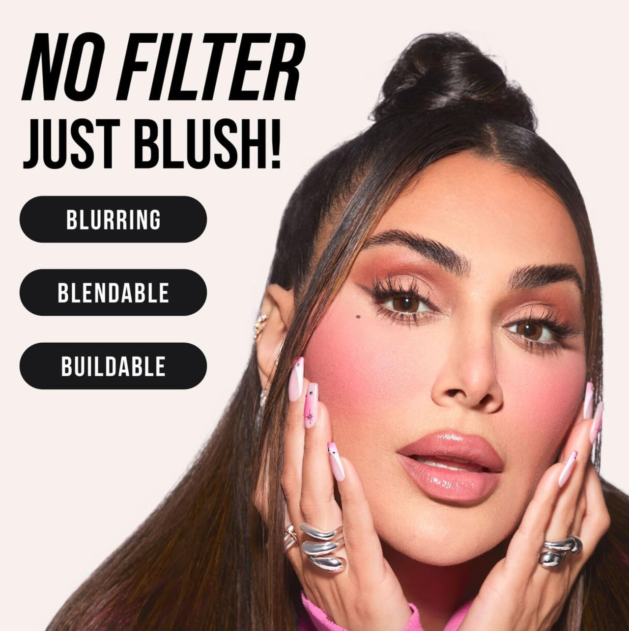 Huda Blush Filter Liquid Blush - Black Cherry (Burnt Berry) - 0.15 fl oz / 4.5 mL