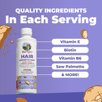 Thumbnail for MaryRuth Organics Women's Hair Growth MAX Liposomal | with Lustriva® + Biotin 10000mcg + Pumpkin Seed Oil | Thicker Hair | Hair Care | Wrinkles, Fine Lines, Skin Care | Ages 18+ | 15.22 Fl Oz