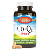 Thumbnail for Carlson - Co-Q10, Co-Enzyme Q10, 100 mg, Energy Production & Heart Function, 200 Softgels
