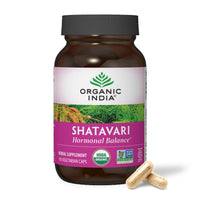 Thumbnail for ORGANIC INDIA Shatavari Herbal Supplement - Supports Hormonal Balance, Immune and Inflammatory Response, Vegan, Gluten-Free, USDA Organic, Supports Reproductive Health - 90 Capsules