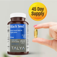 Thumbnail for TALYA Black Seed Oil Softgel with High Thymoquinone - Immune Support - Digestive Health - Brain Function - Joint Mobility - Cold-Pressed - Non-GMO - Turkish Black Cumin Seed 90 Capsule