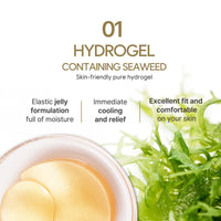 Thumbnail for Petitfee Gold Hydrogel Eye Patch 60ea (30pairs) - 24k Gold Eye Mask for Moisturizing, Glowy Skin, Hydrating, Skin Elasticity, Youthful Complexion, Ginseng, Collagen