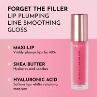 Thumbnail for Lawless Women's Forget The Filler Lip Plumper Line Gloss, Juicy Watermelon, Pink, 0.11 Fl Oz (Pack of 1)