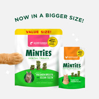 Thumbnail for Minties Dental Treats for Cats, Chicken Flavored Treats for Cats, Freshens Breath and Controls Tartar, 2.5oz
