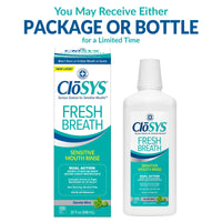Thumbnail for CloSYS Mouthwash, 32 Ounce, Fresh Breath Mouthwash, Gentle Mint, Alcohol Free, Dye Free, pH Balanced Mouth Wash, Helps Soothe Entire Mouth, Fights Bad Breath