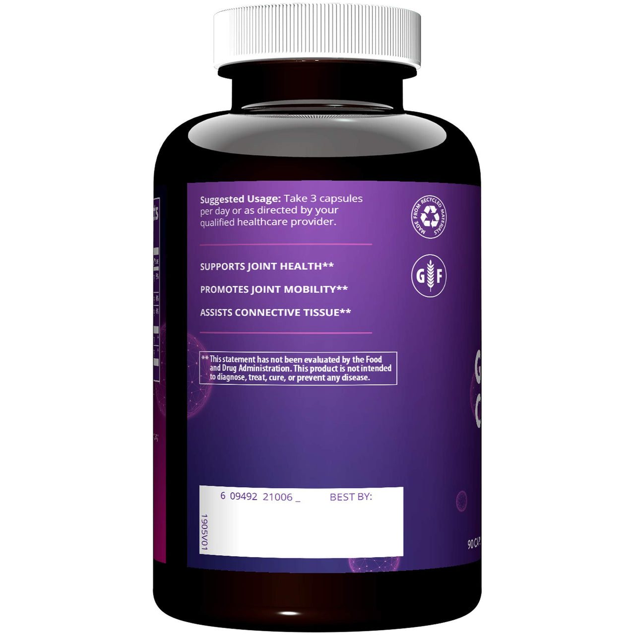 MRM Glucosamine 1500mg & Chondroitin Sulfate 1200mg - Triple Strength Support Supplement for Cartilage Health, Mobility, and Adult Nutritional Support, for Women & Men, Gluten-Free - 30 Servings
