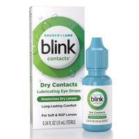 Thumbnail for Blink Contacts Lubricating Eye Drops 0.34 fl oz (10 mL), Pack of 3