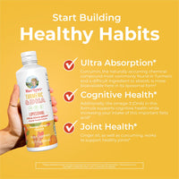 Thumbnail for MaryRuth Organics | Liposomal Turmeric & DHA | Curcumin | Ginger Root Oil | Algal DHA & Vitamin E | Cognitive Function | Mood Support | Joint Health | Liquid Supplement | 15.22 oz