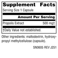 Thumbnail for Source Naturals Propolis Extract Dietary Supplement Produced by Honey Bees - 500 mg 30 Capsules
