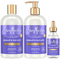 Thumbnail for SheaMoisture Anti-Dandruff Shampoo & Conditioner + Scalp Repair & Hydrate Serum with Niacinamide, Shea Butter, 3% Salicylic Acid for Flakes & Itchy Scalp