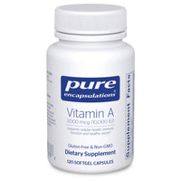 Thumbnail for Pure Encapsulations Vitamin A - 3,000 mcg - from Cod Liver Oil - Immune & Vision Support* - Vitamin A Palmitate Supplement - Non-GMO - 120 Softgel Capsules