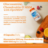 Thumbnail for Doctor's Best Glucosamine Chondroitin MSM - Joint Health Support Supplement for Women & Men, Nutritional Support for Joint Strength, Hair, Skin, & Nails, Gluten Free, Non GMO - 240 Capsules
