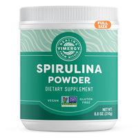 Thumbnail for Vimergy Spirulina Powder – Concentrated Plant Protein Supports Immune Health & Cardiovascular Function – Vegan, Kosher, Gluten-Free – 250g