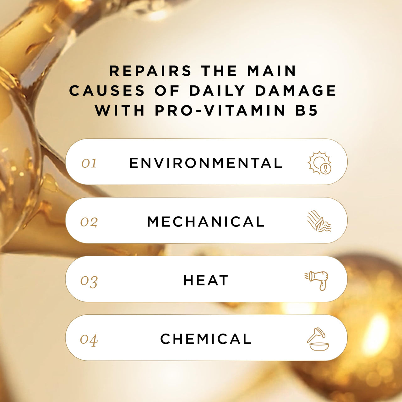 Pantene Pro-Vitamin Essence, Daily Repair Mist, Weightless Leave-On Treatment Strengthens & Rebuilds Damaged Hair, Reduces Breakage, 2.5 Fl Oz